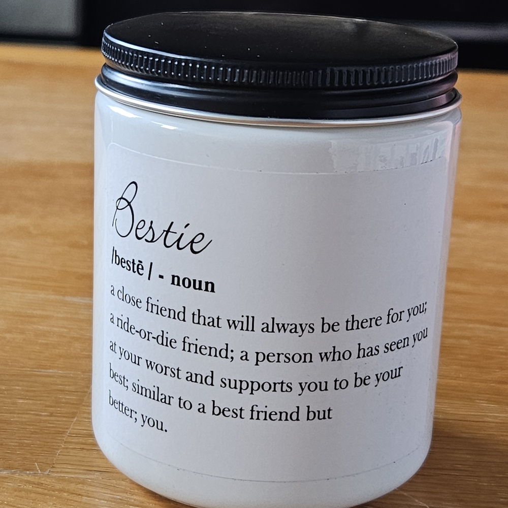 Bestie Definition Candle - 7 oz. Gift Friend Sister Mother Daughter Cousin Aunt